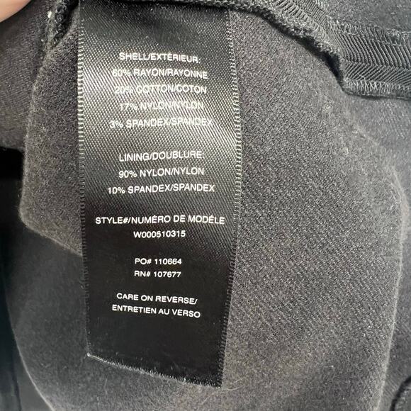 Alice + Olivia Employed 3/4 Sleeve Skater Mini Dress Women's Size 0 Black Lined - Picture 9 of 10